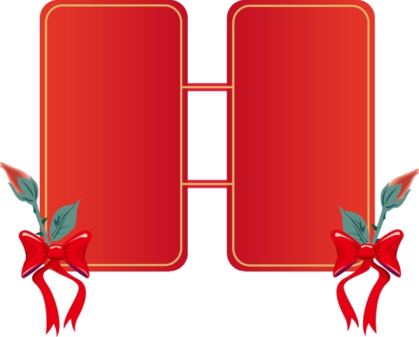 喜慶紅色節(jié)日邊框