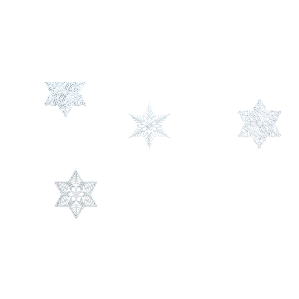 白色漂浮五角星元素