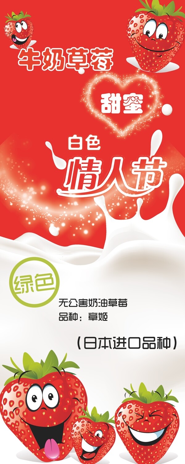草莓易拉寶圖片