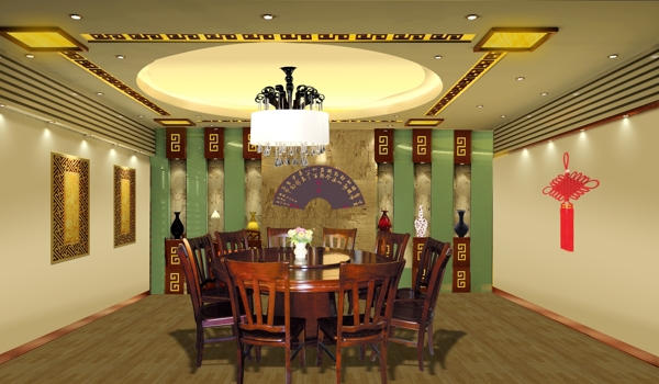 中工餐廳裝修效果圖圖片