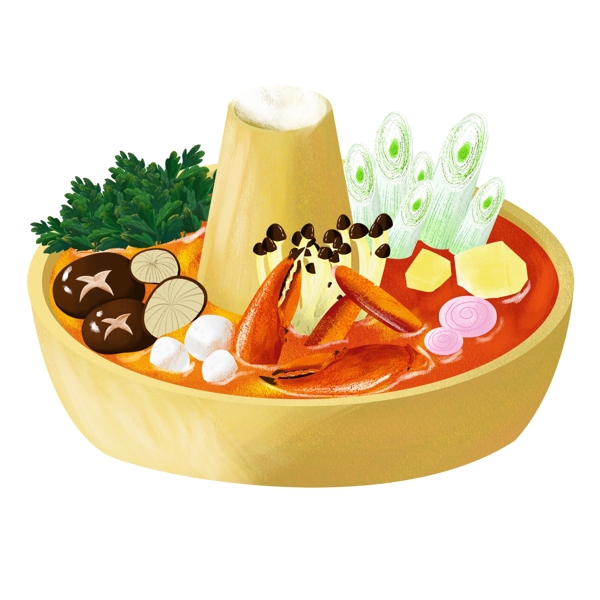 美味火鍋插畫設(shè)計(jì)可商用元素