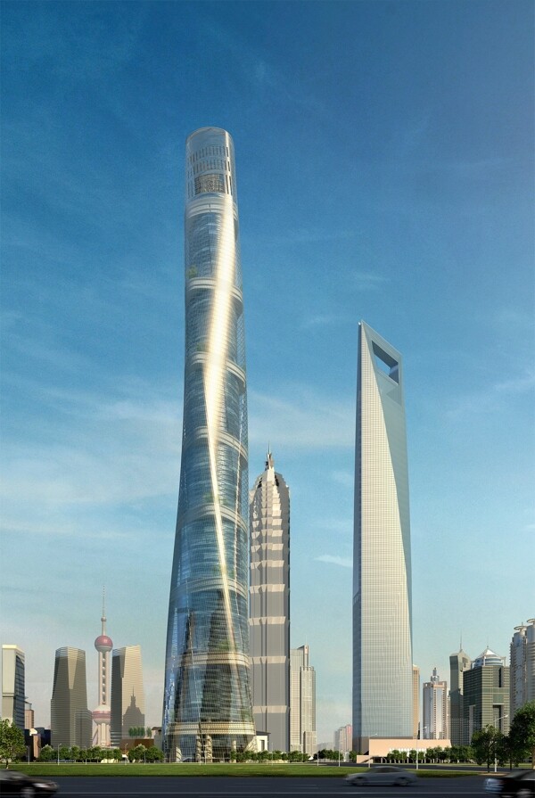 上海中心大厦效果图