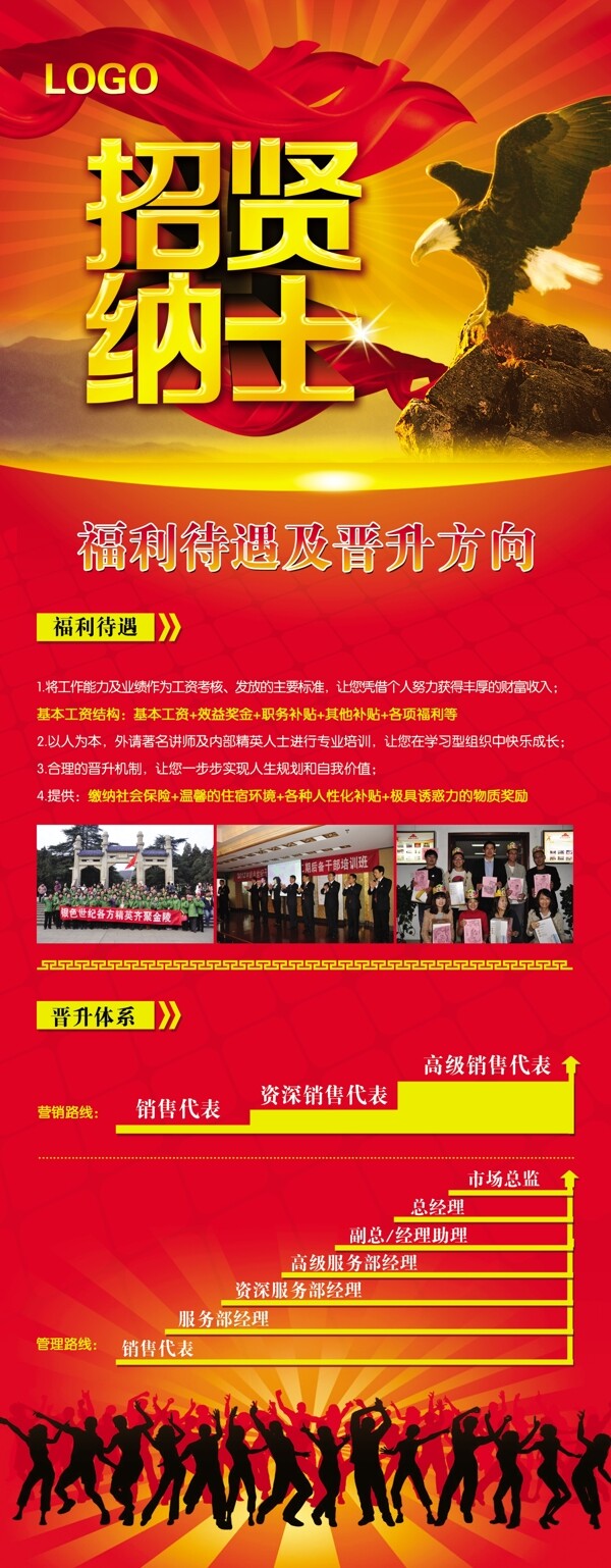 招聘展架