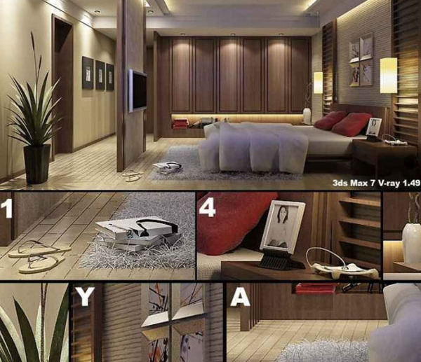 家装卧室模型