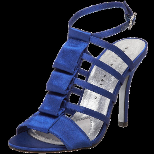 蓝色高跟女鞋免抠png透明图层素材