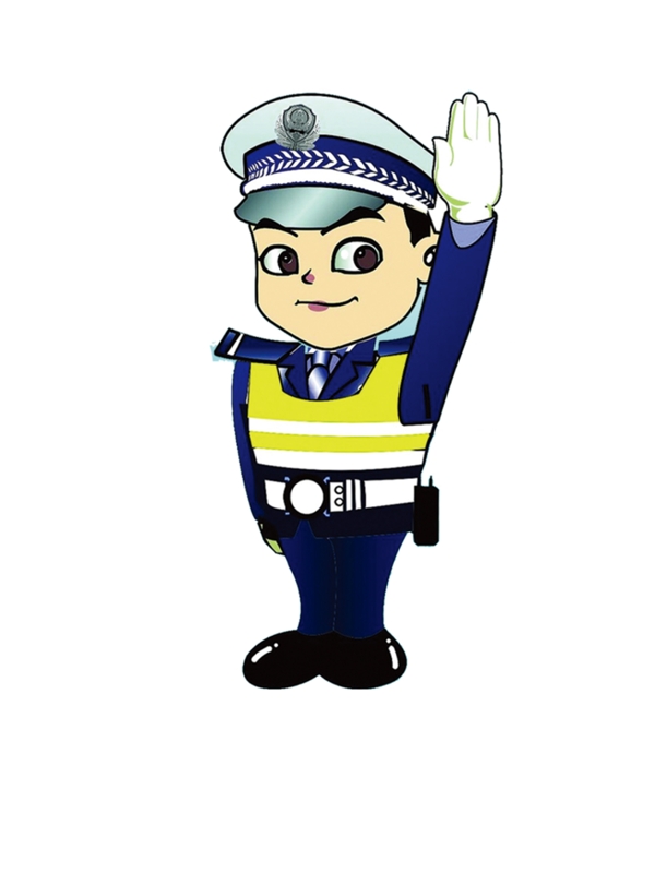 卡通交警