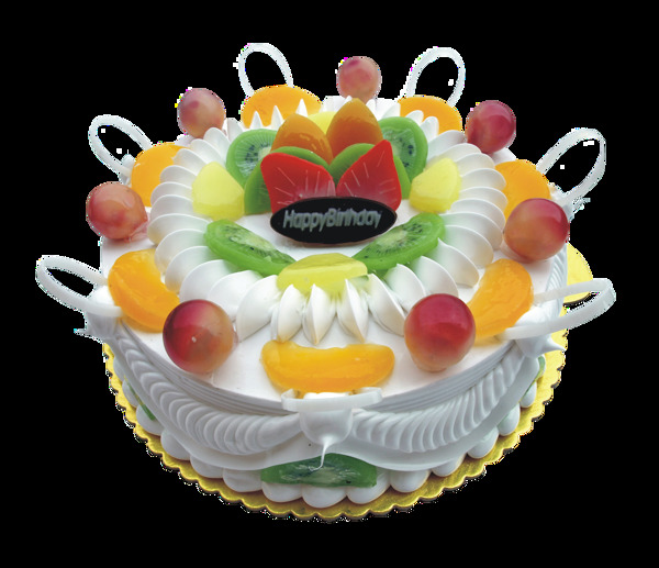 传统水果花式蛋糕素材