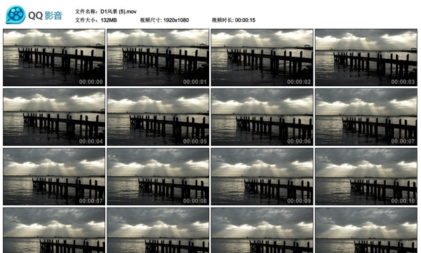 日落海边小港口高清实拍视频素材