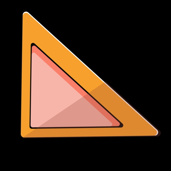 PPT三角形图标png免抠图