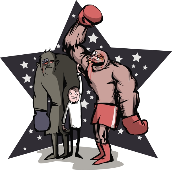 拳击卡通动画设计T