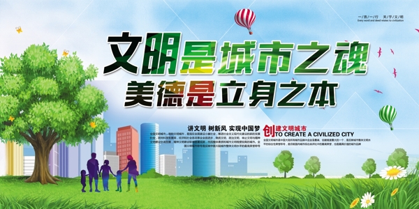 城市建設展板