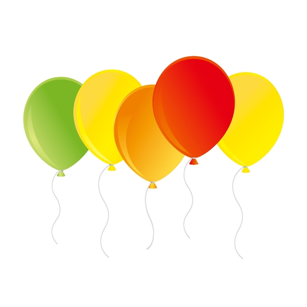 漂浮气球彩色节日气球装饰元素