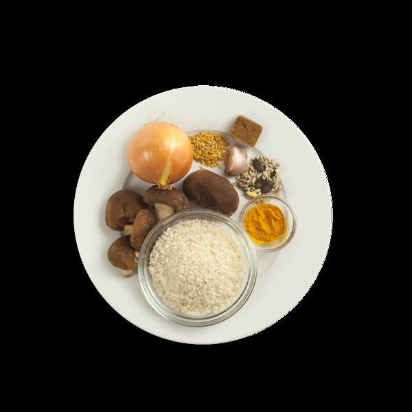 米飯蔬菜元素