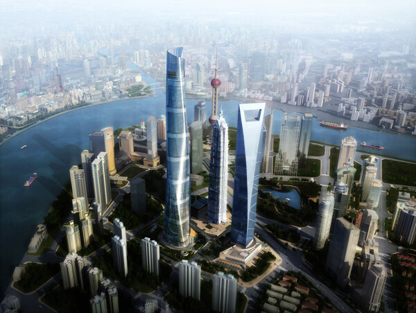 上海中心大厦效果图图片