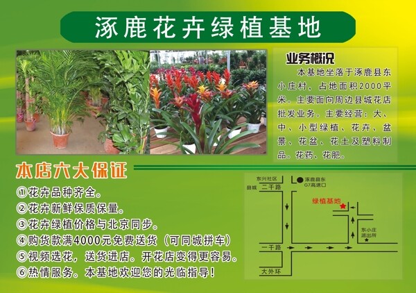 卉源花卉宣傳單