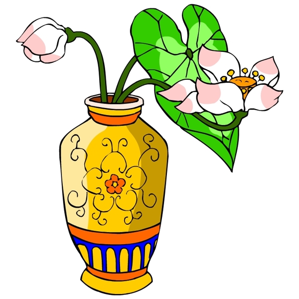 花卉古典插畫