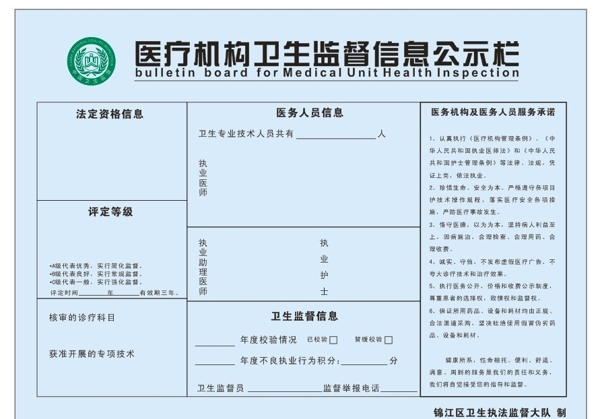 醫(yī)療機構(gòu)衛(wèi)生監(jiān)督信息圖片