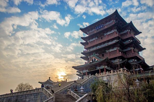 滕王阁夕阳图片