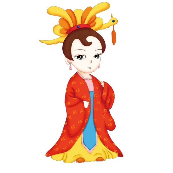 Q版古代妃子人物設(shè)計(jì)