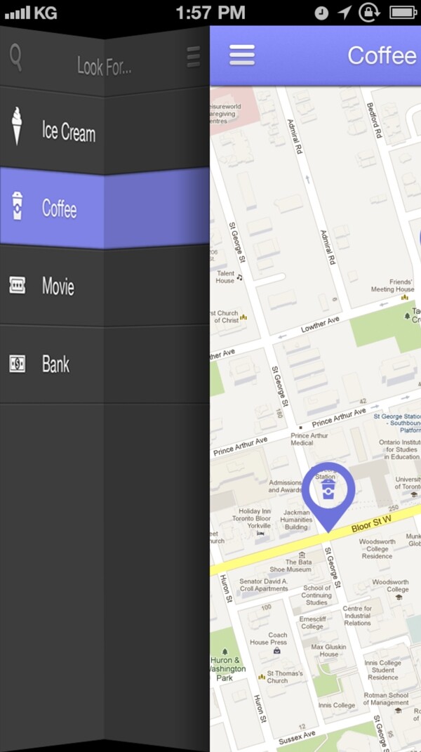 iPhone應(yīng)用程序?qū)Ш絇SD折疊