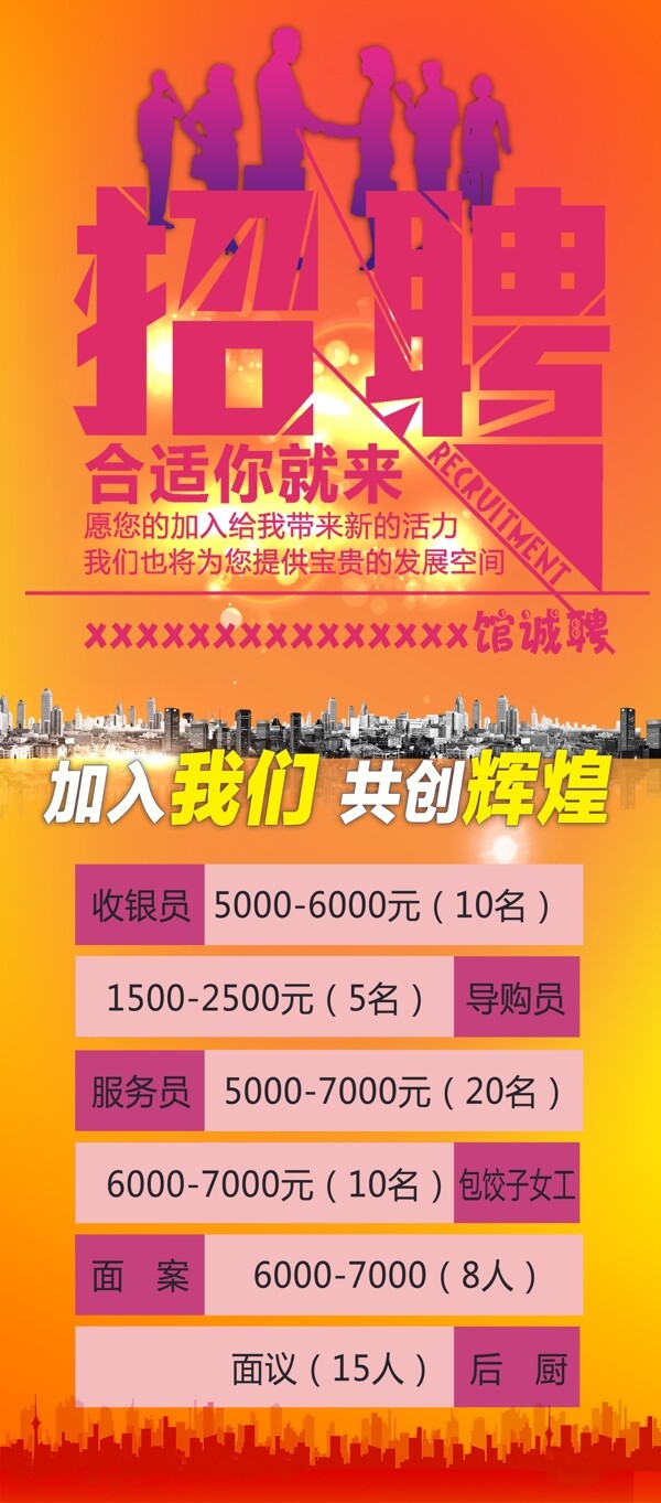企業(yè)招聘展架