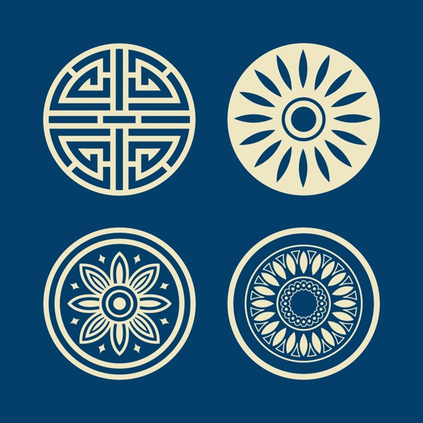 中國風(fēng)花紋