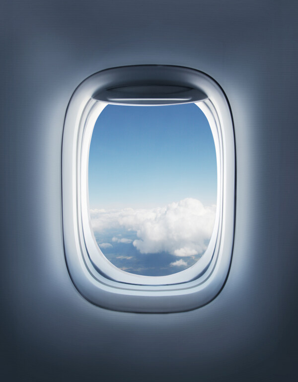 飞机上的窗户图片
