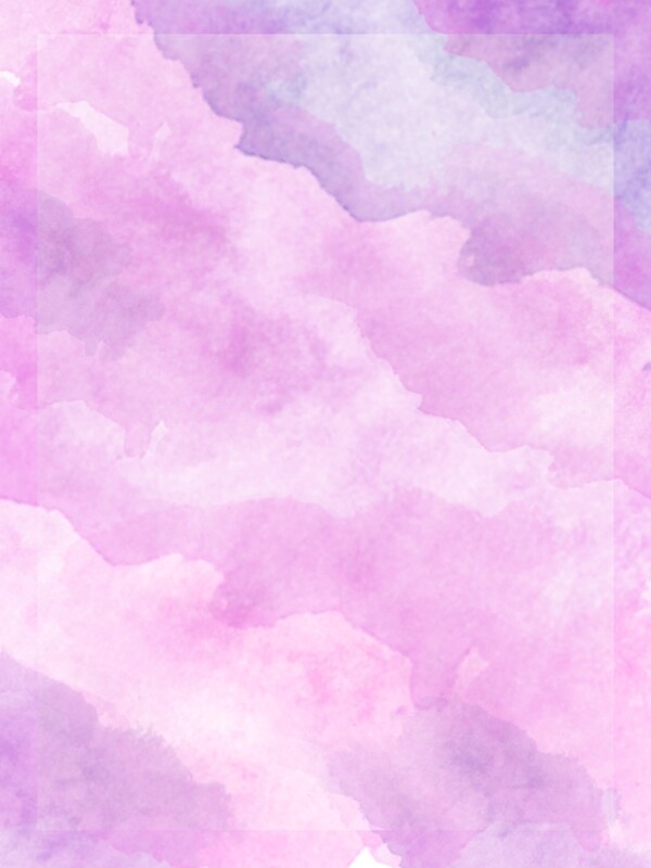 女神节粉紫色唯美浪漫水墨浸染渐变水彩背景