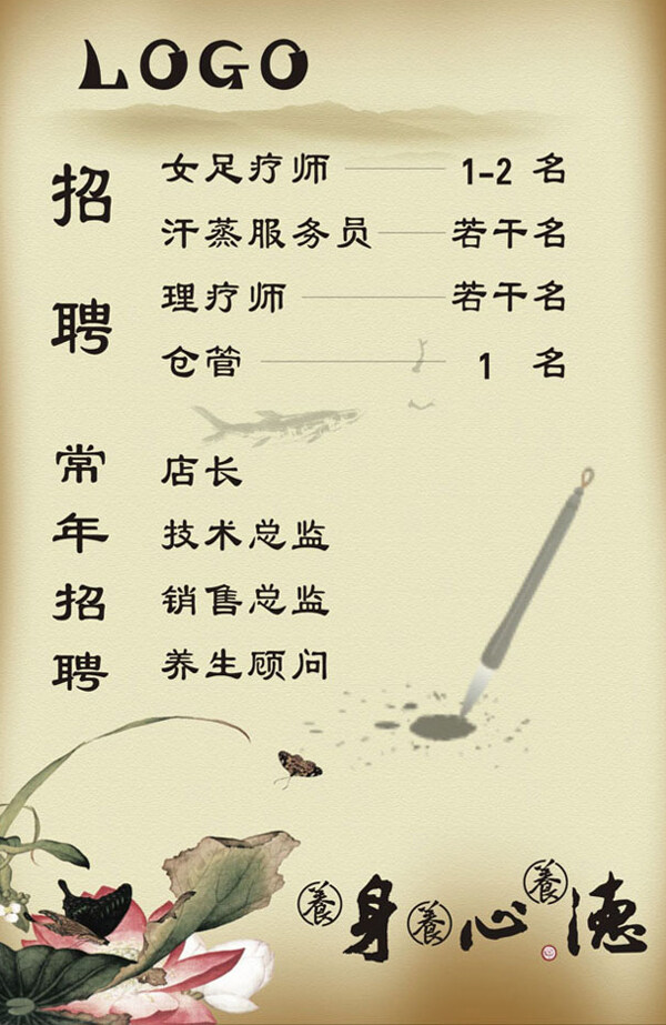 復(fù)古風(fēng)格招聘海報