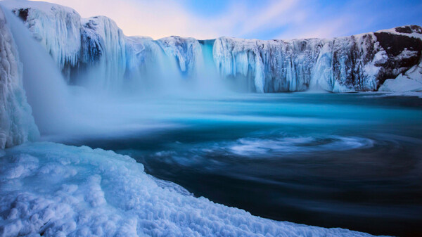 南极冰川风景图片