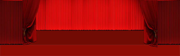 紅色幕布banner