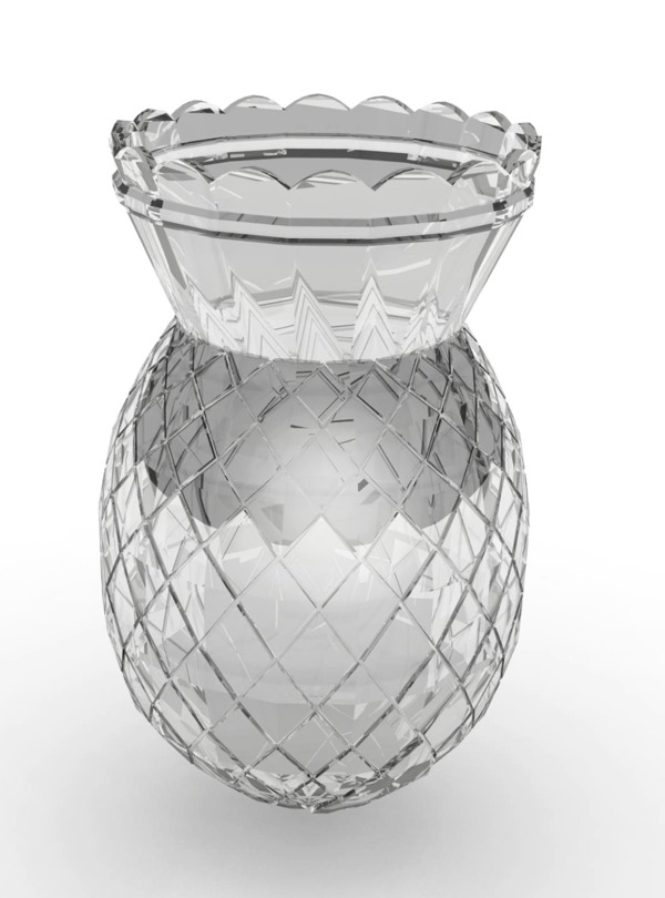 菠萝型透明玻璃花瓶