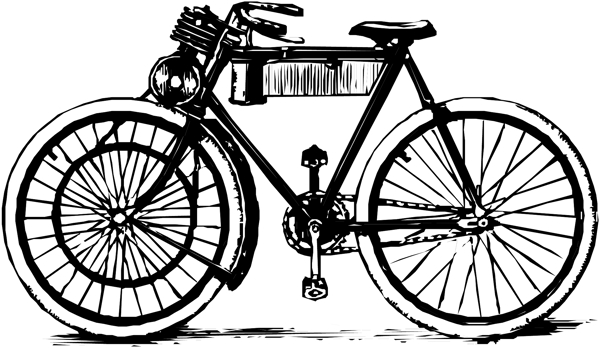 自行车矢量素材EPS格式0038