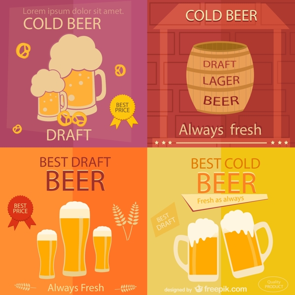 啤酒海报设计图片