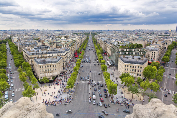 巴黎建筑景色图片