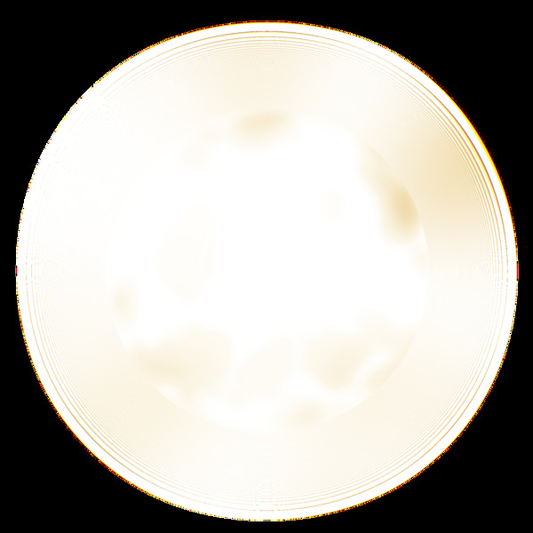白色透明光晕png元素