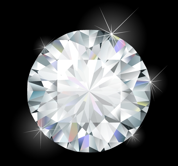 矢量璀璨耀眼的钻石素材设计