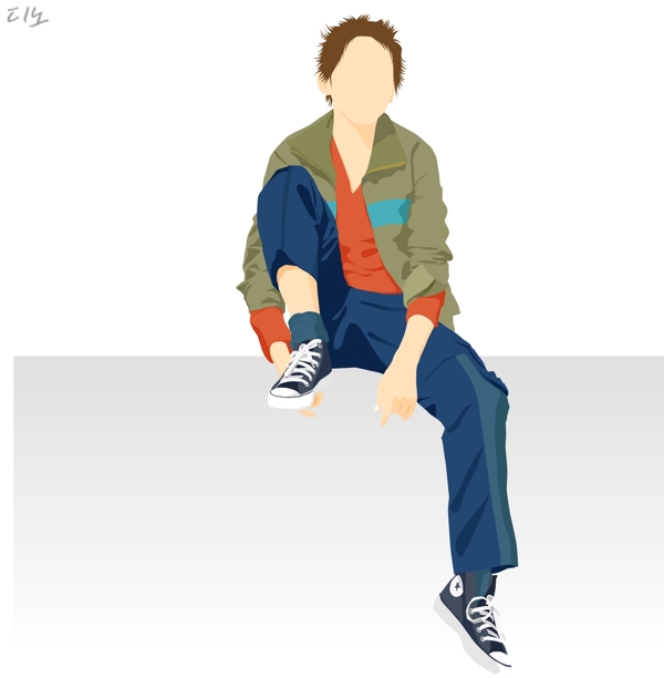 矢量人物男