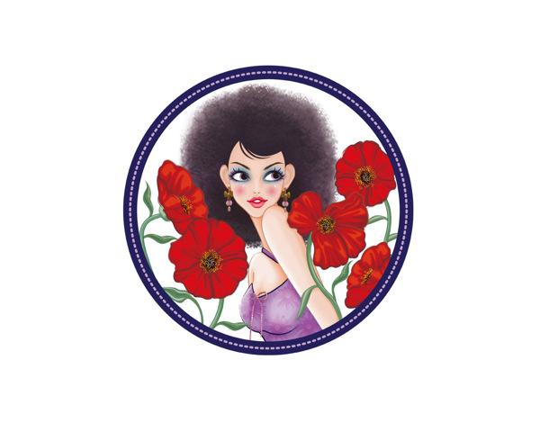 位圖人物女人色彩紅色免費素材