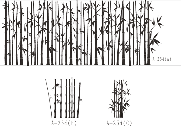 竹子竹林矢量图