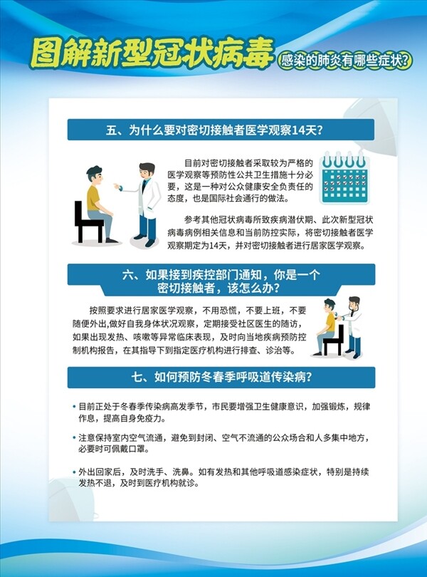 冠狀病毒防疫海報