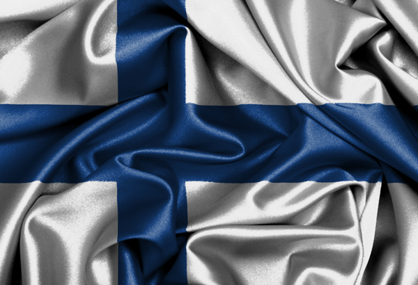 芬兰丝绸国旗图片