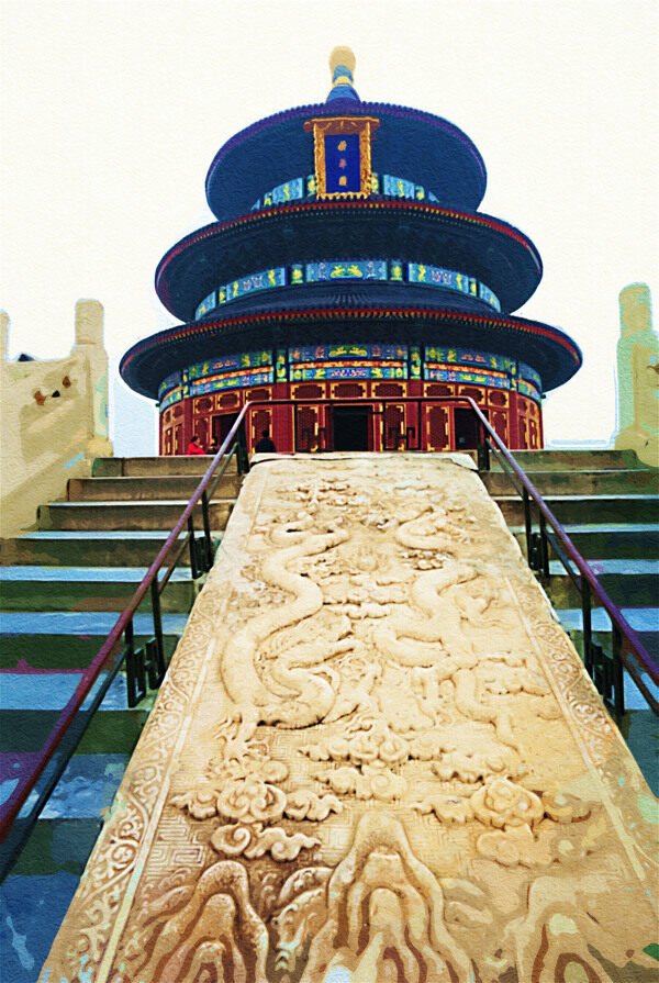 祈年殿正面臺(tái)階