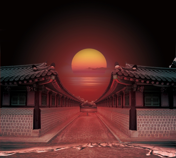 中國風(fēng)夕陽