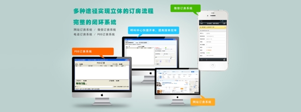 網(wǎng)頁(yè)訂房訂餐系統(tǒng)banner圖
