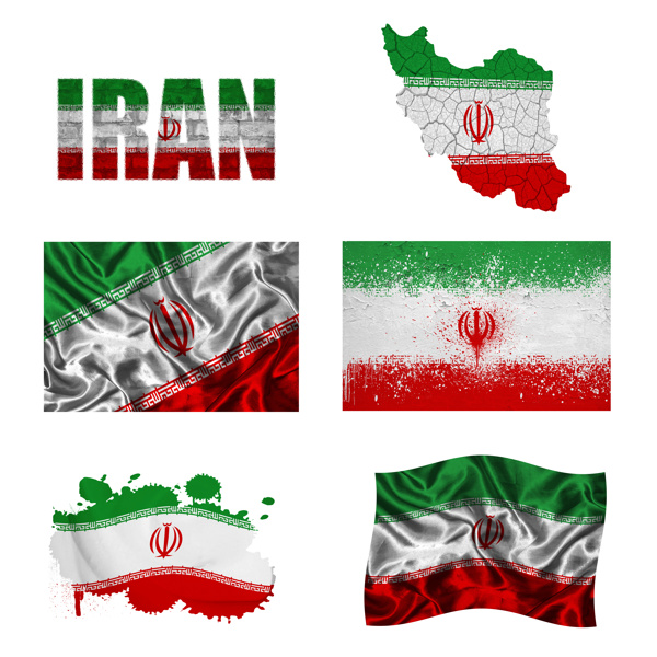 伊朗国旗地图