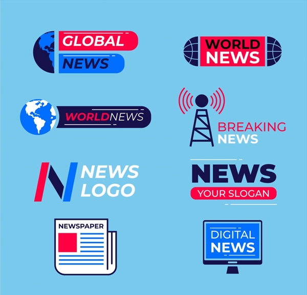 新闻媒体标志icon图标设计