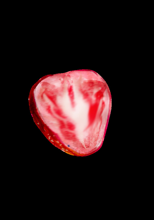 切片草莓透明素材