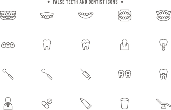 牙齿元素图标