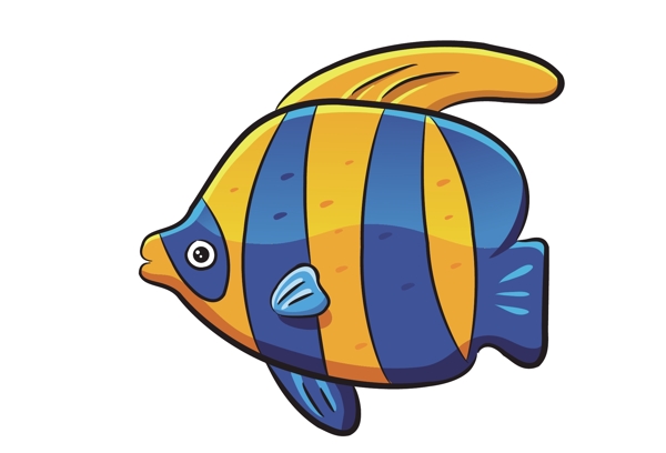 卡通海里魚類動(dòng)物EPS
